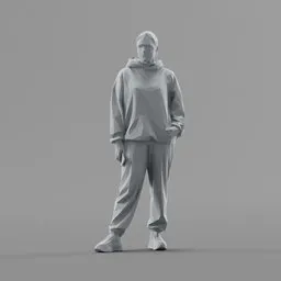 Lowpoly Female Standing