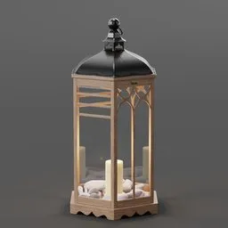 Yue Wooden Lantern