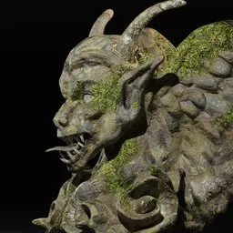 Gargoyle demon statue