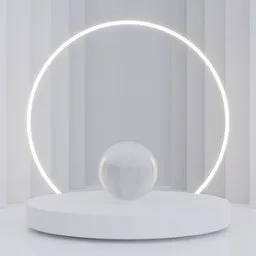 Podium neon ring light