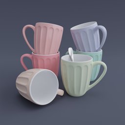 Colored Mug Set