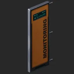 Sci-Fi Wall Monitoring Panel