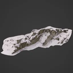 Snow Winter Rocks Photoscan