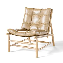 Henning Leather Accent Armchair