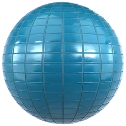 Glossy  Turquoise Floor Tiles