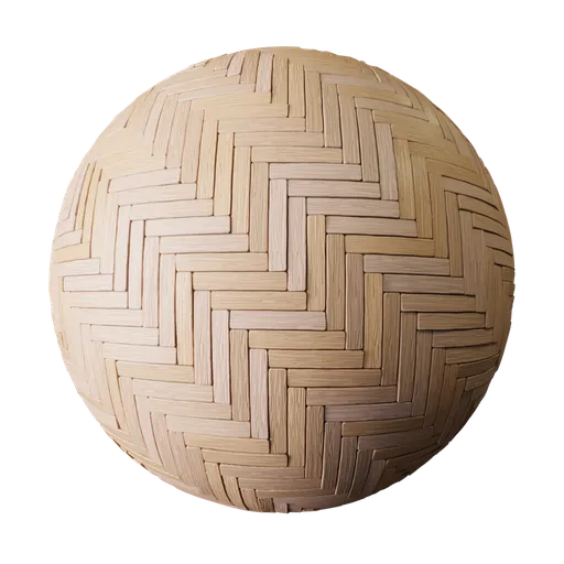 Stylized light wood tiles