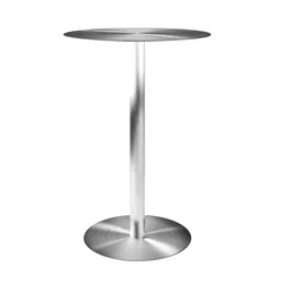 Bistro Brushed Steel Table