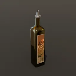 Rice Vineger Bottle Open