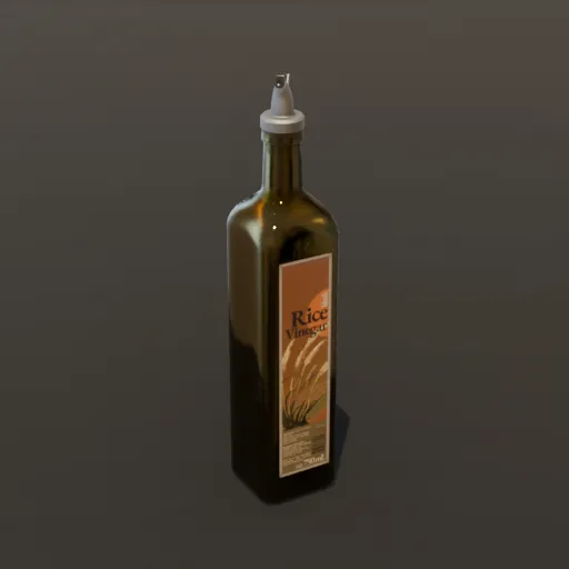 Rice Vineger Bottle Open