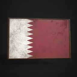 Qatar Flag Picture Frame