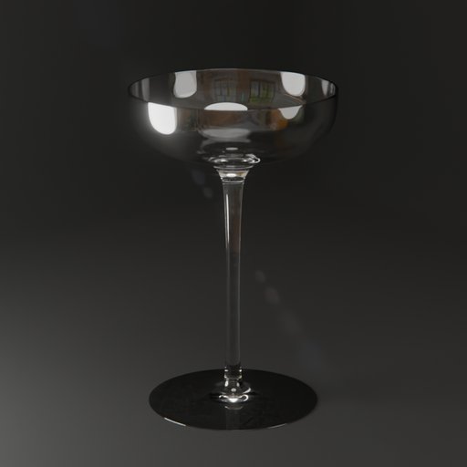 BlenderKit Download the Champagne Coupe Glass model