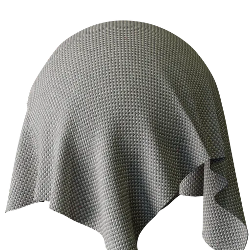 Gray Checkered Fabric