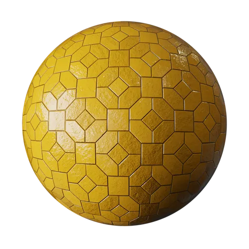 Glossy Yellow Irregular Ceramic Tiles