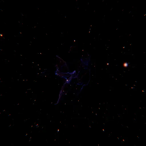 Volumetric Dark Veil Nebula Deep Space