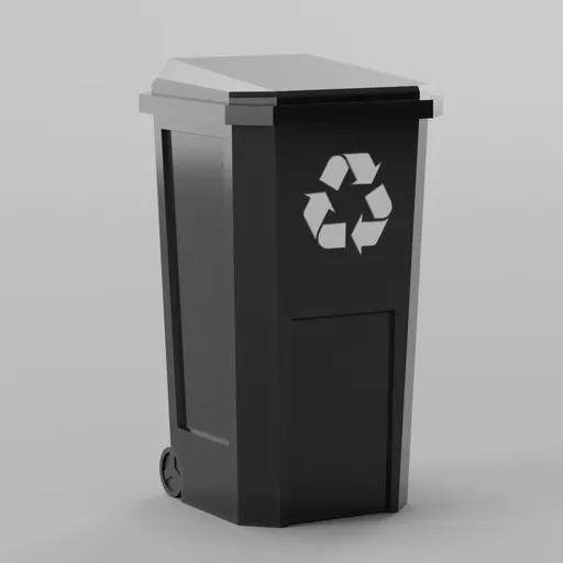 Wheeled Trash Can