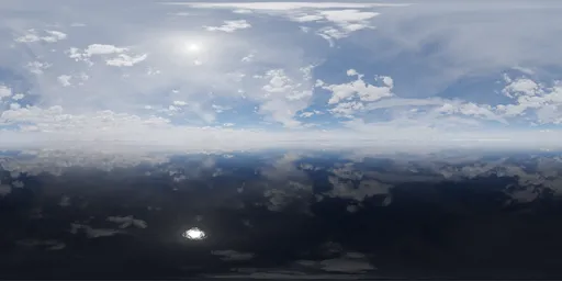 Realistic Sunny Cloudy Day Pure