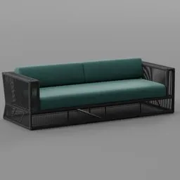 Patio Sofa with Cushions