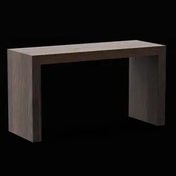 Narrow Rectangular Hallway Table