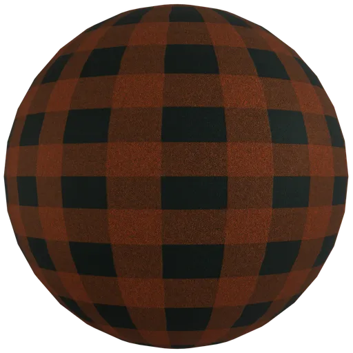 Orange Checkered Fabric