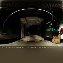 Black Motorcycle Garage