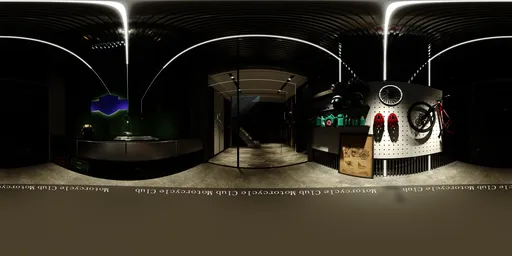 Black Motorcycle Garage