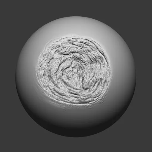 3D sculpting tool for creating realistic wound effects on digital models in Blender.