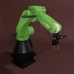 "Robot FANUC CR-35iA - A powerful 6-axis AI-generated 3D model with a payload of 35 kg and a reach of 1813 mm. Perfect for animations and interactions, this Blender 3D model features extended robotic arms, a parametric solid works design, and photorealistic details, making it ideal for industrial applications and experimentation in laboratories."
or
"Highly versatile and fully articulated, the Robot FANUC CR-35iA 3D model in Blender 3D offers exceptional strength with a payload of 35 kg. Rigged with Hand Guidance and equipped with the ZIMMER group Long stroke parallel gripper -GEP2016IO, this AI-generated model showcases industrial-grade realism and is ideal for animations, adult cell-shaded designs, and industrial machinery packaging."