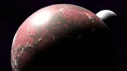 Red-Greenish Toxic Planet
