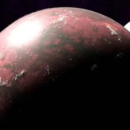 Red-Greenish Toxic Planet