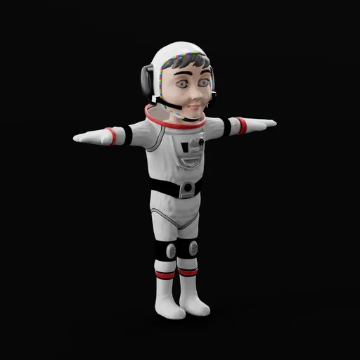 Stylized Astronaut Character Rigged