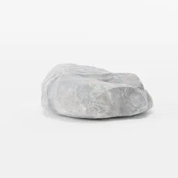 "Low-poly 3D model of a photorealistic, sharp grey rock boulder for Blender 3D. Perfect for landscape designs and trending on Artstation."