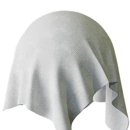White Square Textured Jersey Fabric