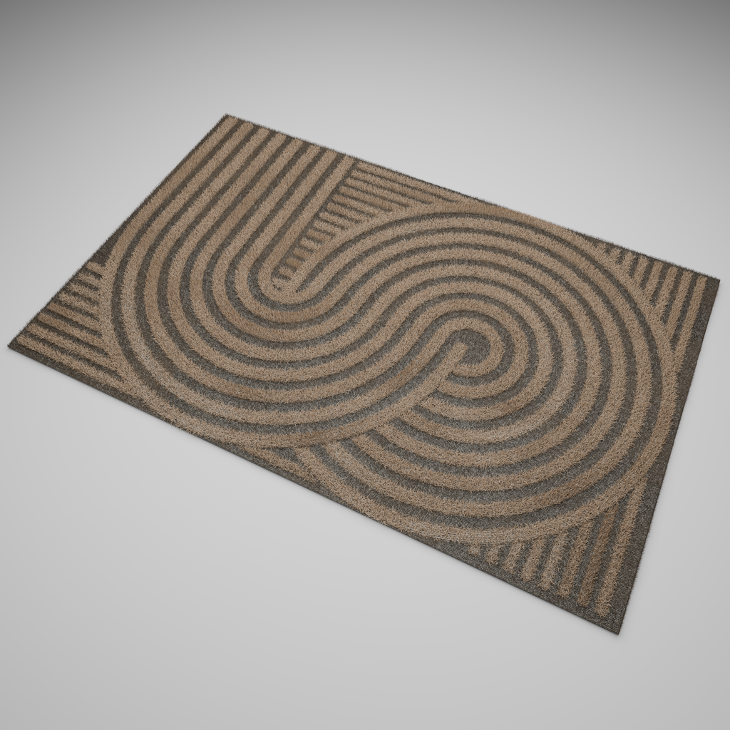 Modern Carpet Circular Extrusion | Carpets models | BlenderKit