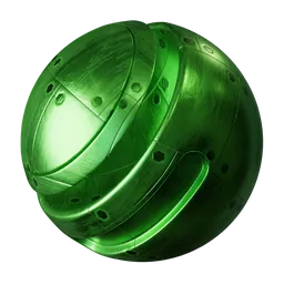 Green Riveted Panels