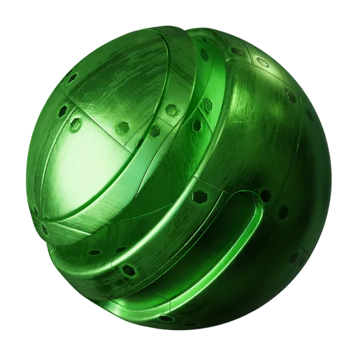 Green Riveted Panels