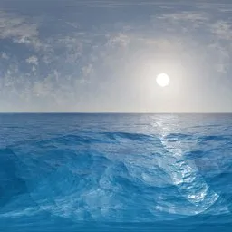 Clear Blue Ocean sky