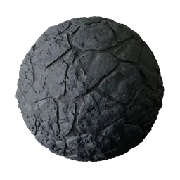 Natural Dark Rock Pavement