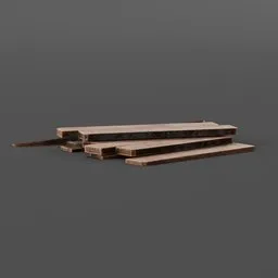 Wood planks short