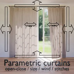 Curtain Parametric READ DESCRIPTION