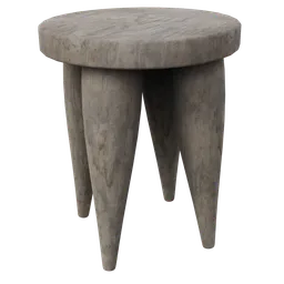 Senofo white stool