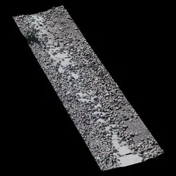 Scan Small rock old road