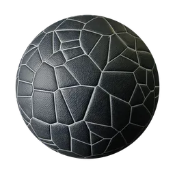 Studded Black Mosaic Rubber