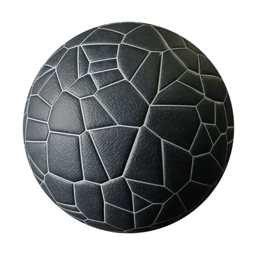 Studded Black Mosaic Rubber