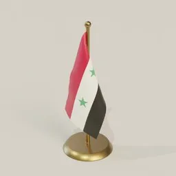 Syria flag table top