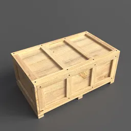 Wooden shipping crate