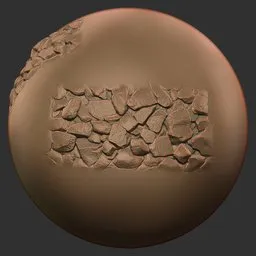 Gravel Brush Rough Gravel Cluster