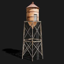 Water tower stylized