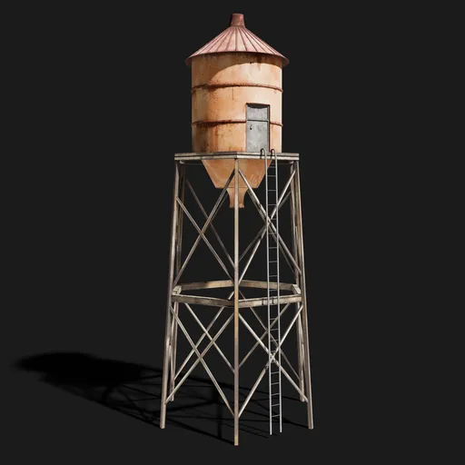 Water tower stylized