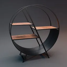 Circle shape shelf