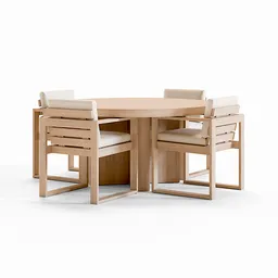 Mallorca Round Outdoor Dining Table Set